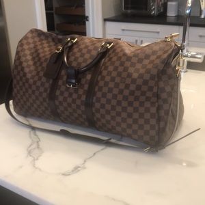 Louis Vuitton Keepall Bandouliere with Strap 55 Damier